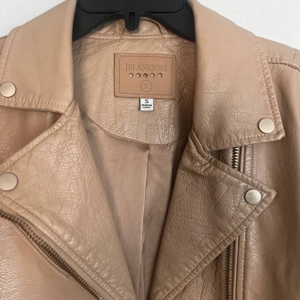 NWT Blank NYC Faux Leather Moto Jacket Size Small - Picture 6 of 15